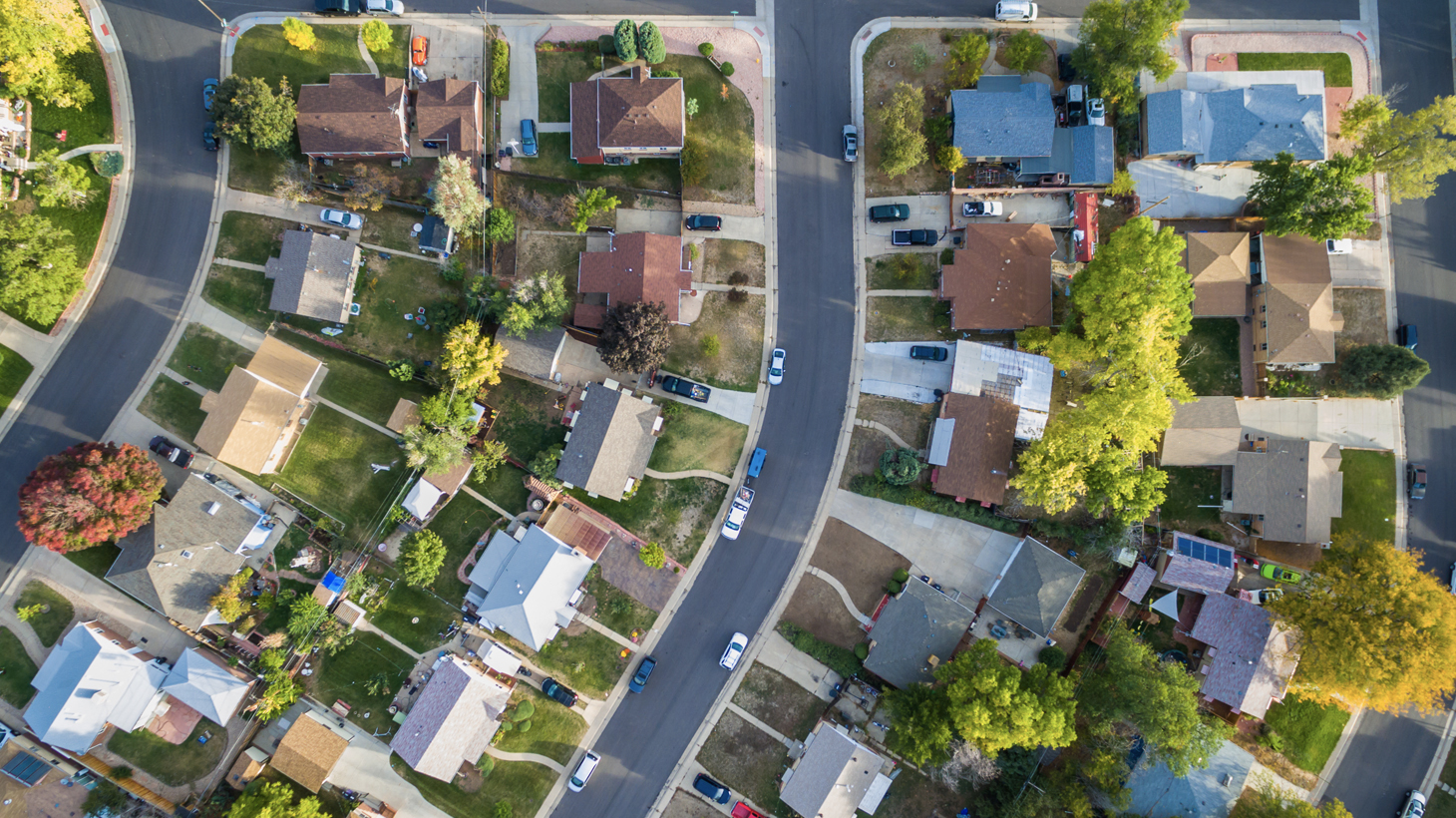 Aerial View of Growing Neighborhood